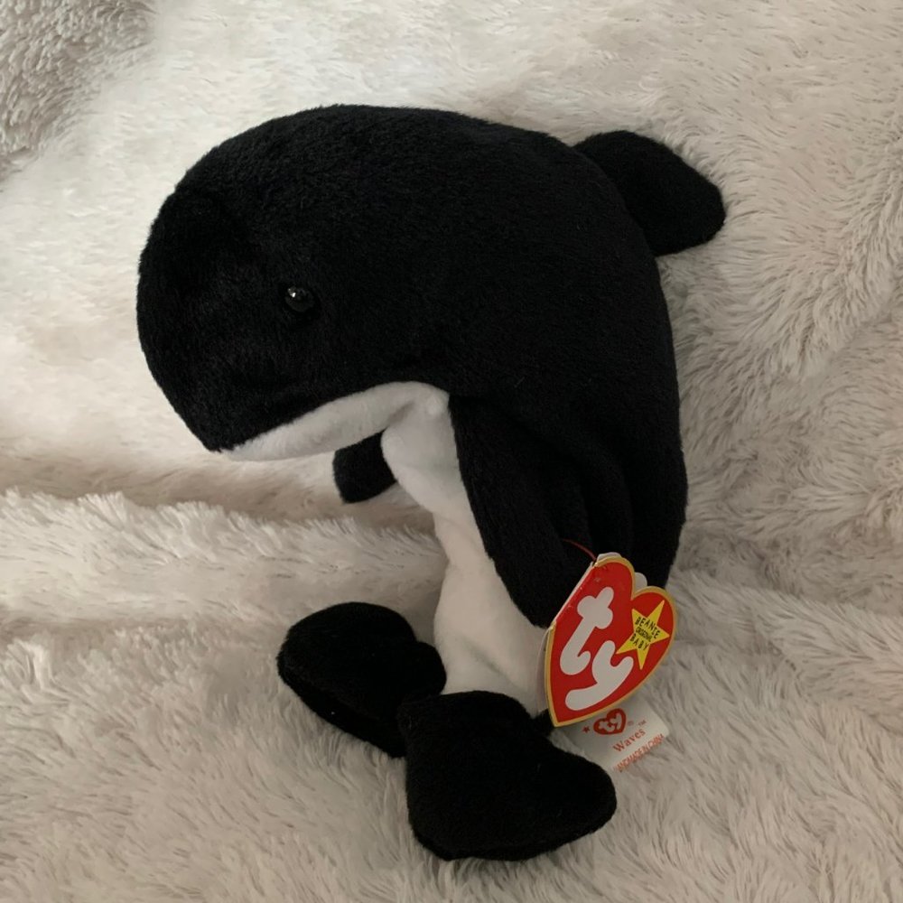 Beanie Baby - Waves - mint condition - tag errors